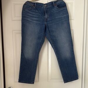 Levi's Blue Boyfriend Jeans Classic Denim